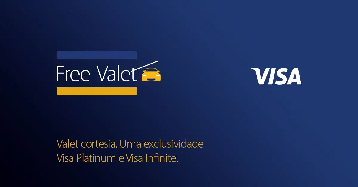 Veja o novo beneficio do Visa Free Valet.