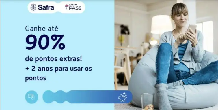 LATAM Pass oferece até 90% das recompensas de transferência de pontos Safra