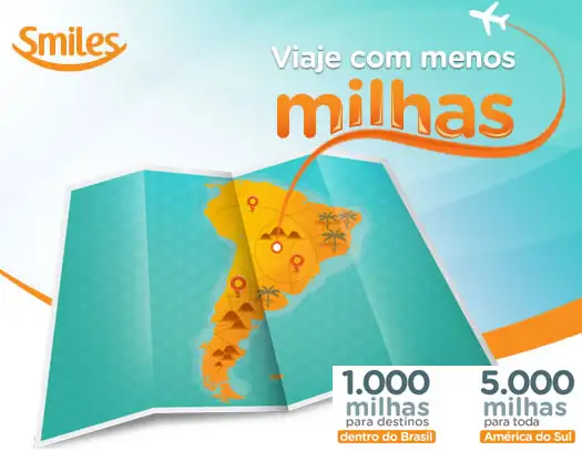 Smiles apresenta promoções para destinos brasileiros e passagens aéreas