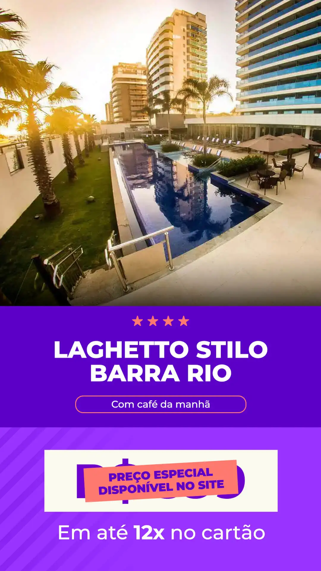 Laghetto Stilo Barra Rio diárias a partir de R$365,00