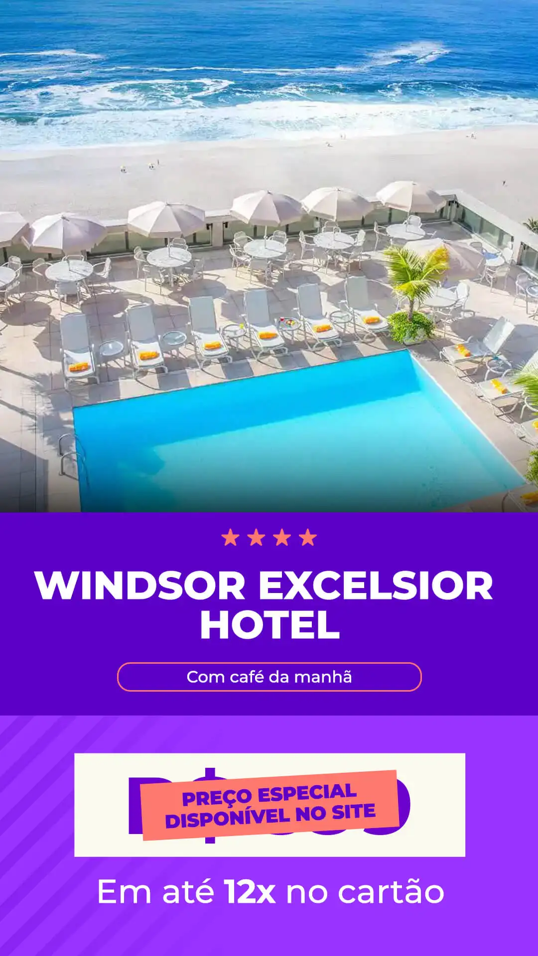 Windsor Excelsior Hotel diárias a partir de R$ 394,00 reais