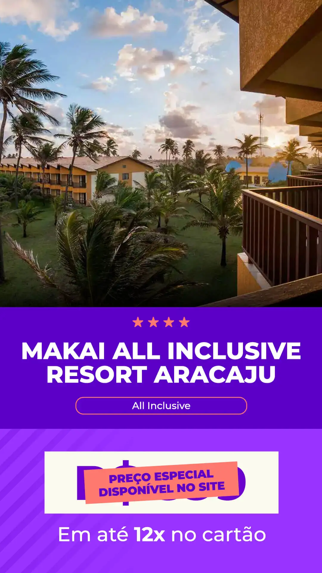 Makai All Inclusive Resort Aracaju diárias a partir de R$ 618,00 reais