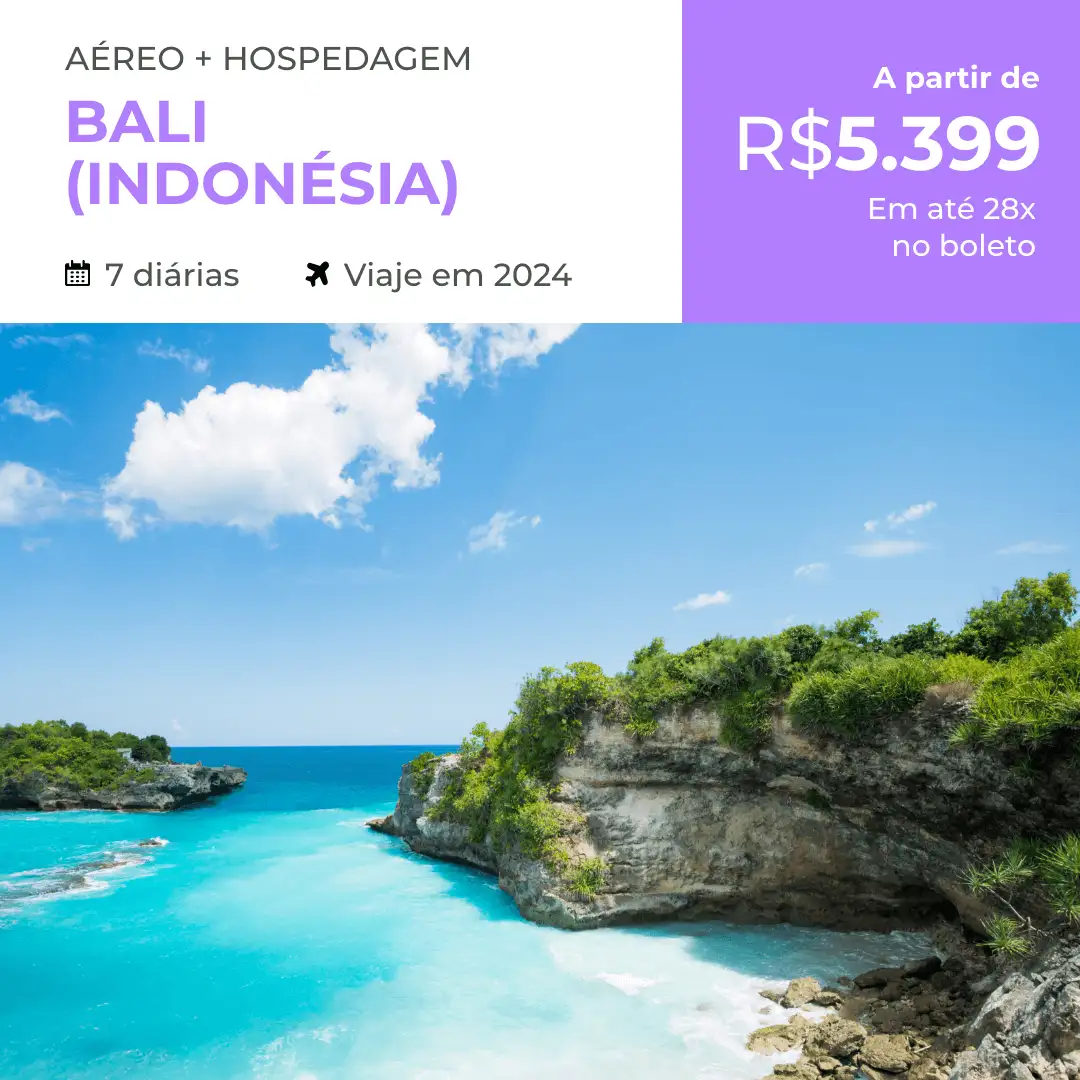 Pacote de Viagem – Bali (Indonésia) – 2024 – a partir de R$5399