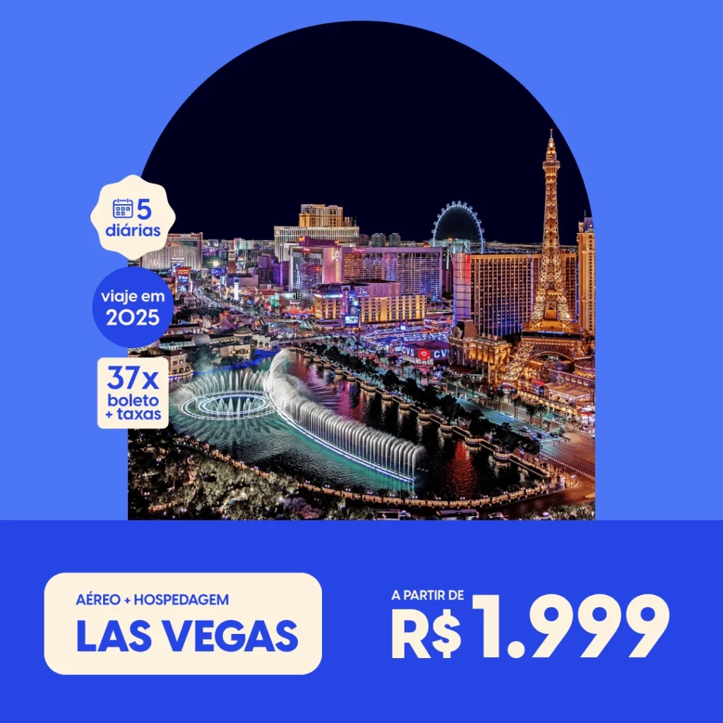 Pacote de Viagem Las Vegas 2025 a partir de R4499 Voo por ai