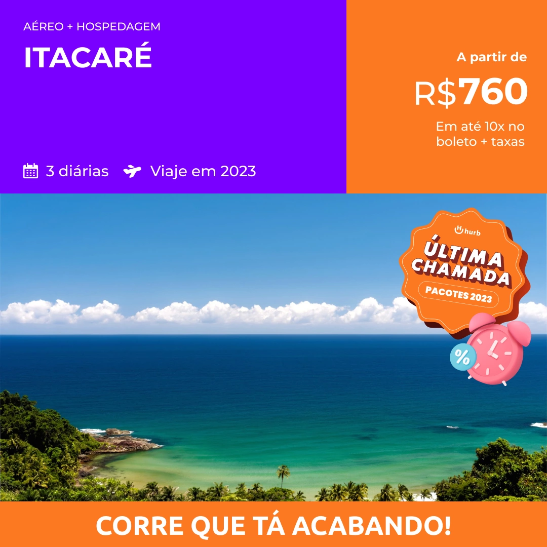 Pacote de Viagem – Itacaré – 2023